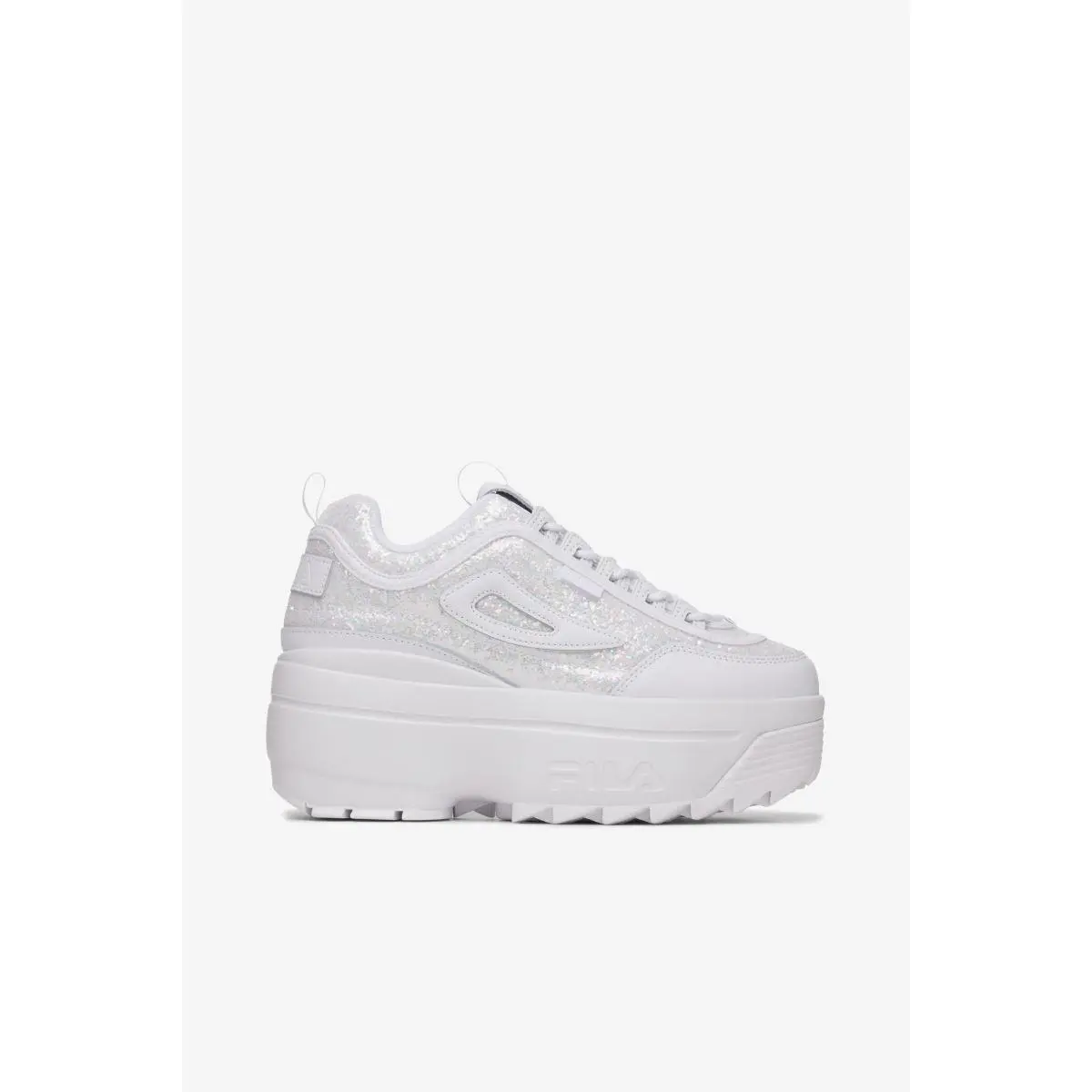 Fila Women`s Disruptor 2 Wedge Special Glitter White/white/white - 5XM02318-100