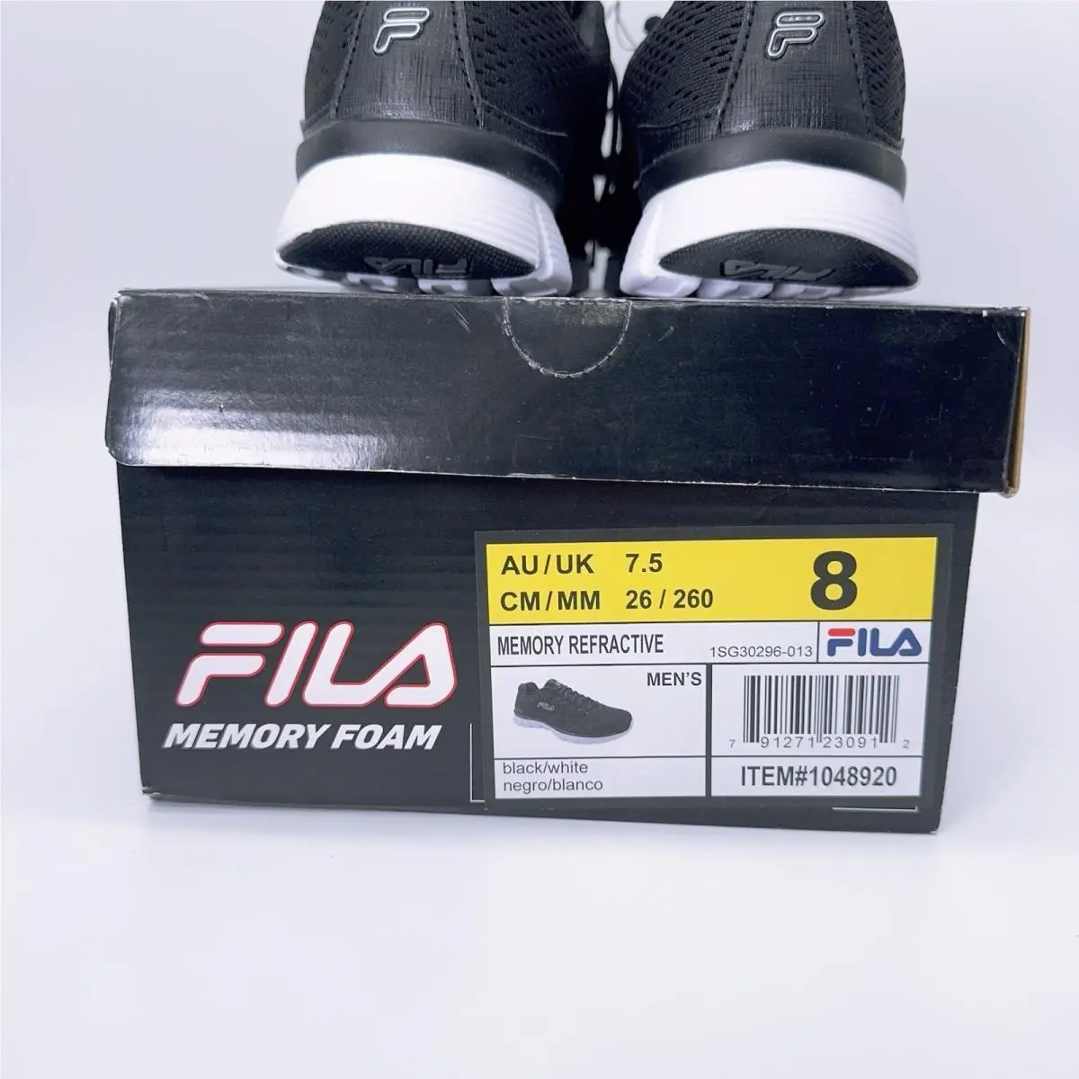 Fila shoes - Fila Memory Foam Refractive - Memory Foam Refractive - 1SG30296-013 - Black (UPC: 0791271230912) 6