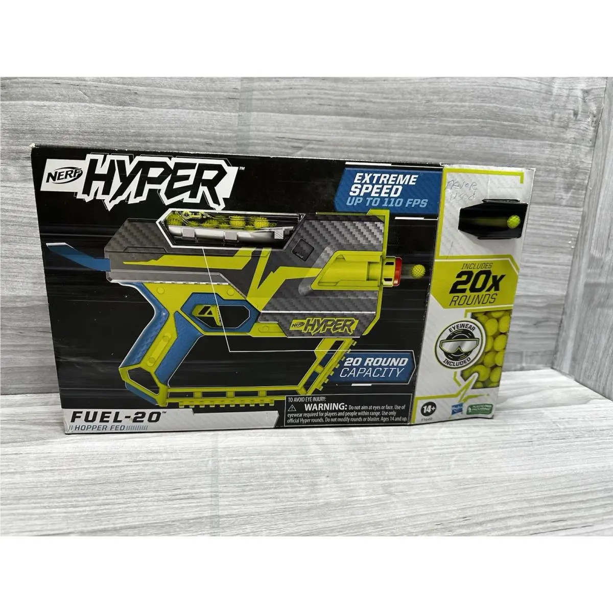 Nerf Hyper Fuel-20 Blaster w/ 100-Round Canister Boxed