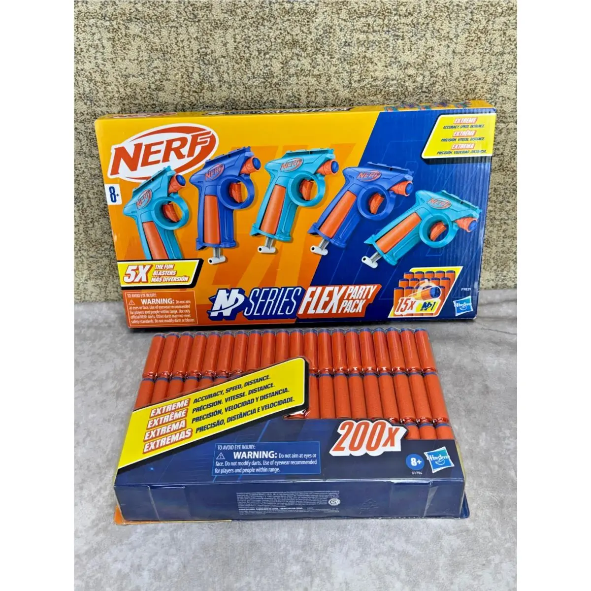 Nerf N Series Flex Party Pack 5 Blasters + 215 N1 Darts