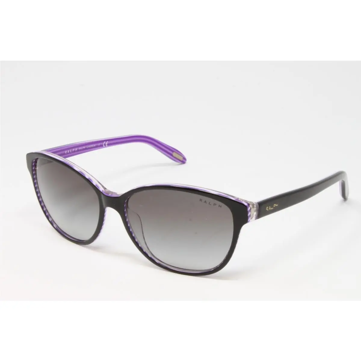 Lauren Women`s Sunglasses RA5128 96011 Black/purple Stripes Cat Eye