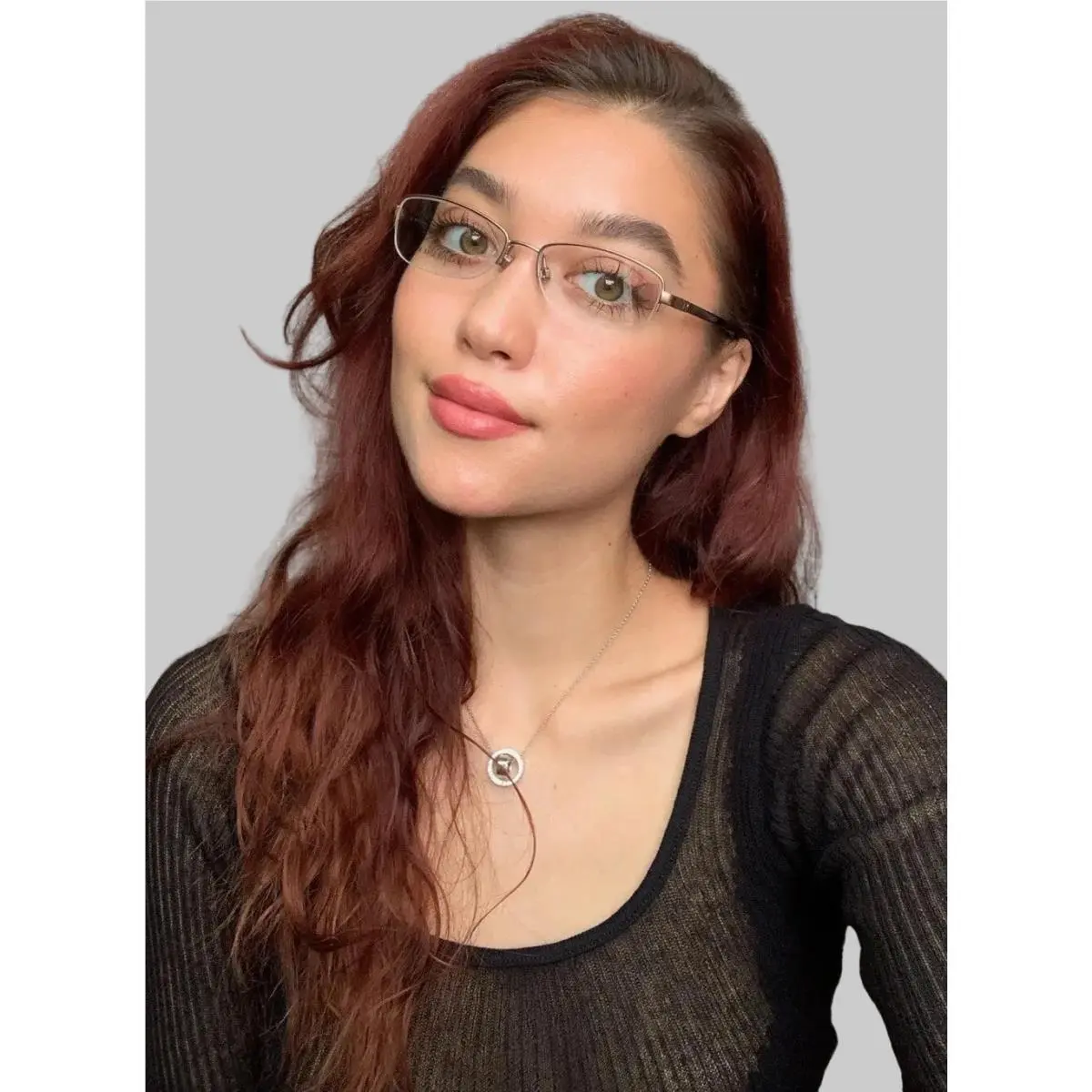 Ralph Lauren RL 5055 9125 Semirimless Gold 51mm Women`s Men`s Eyeglasses Frame