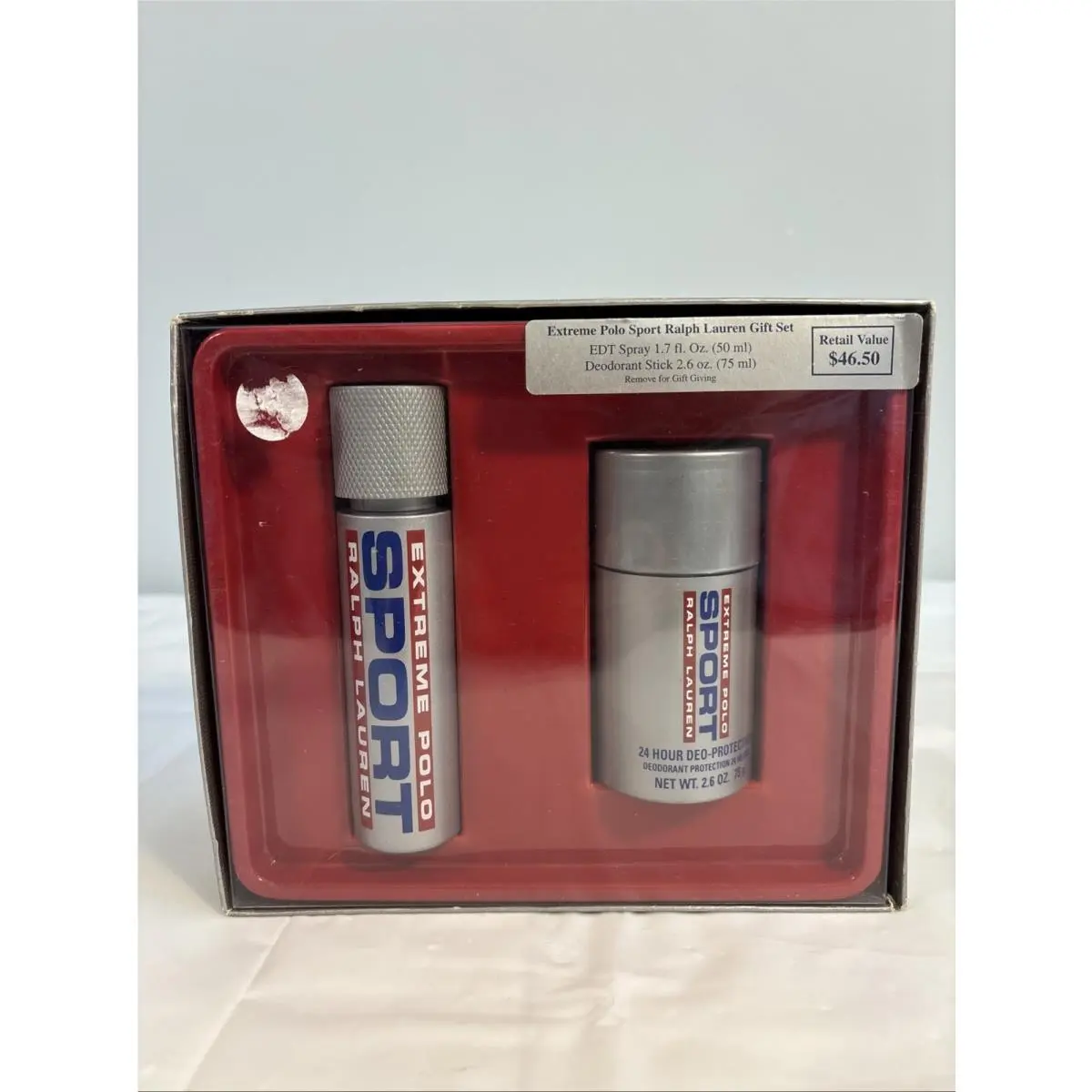 Extreme Polo Sport By Ralph Lauren Gift Set Men Deodorant and Edt Spray Rare