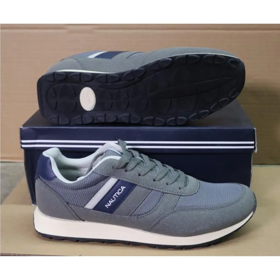 Nautica Outfall Jogger Sneakers Grey/navy CM1621 US Men`s Size 11