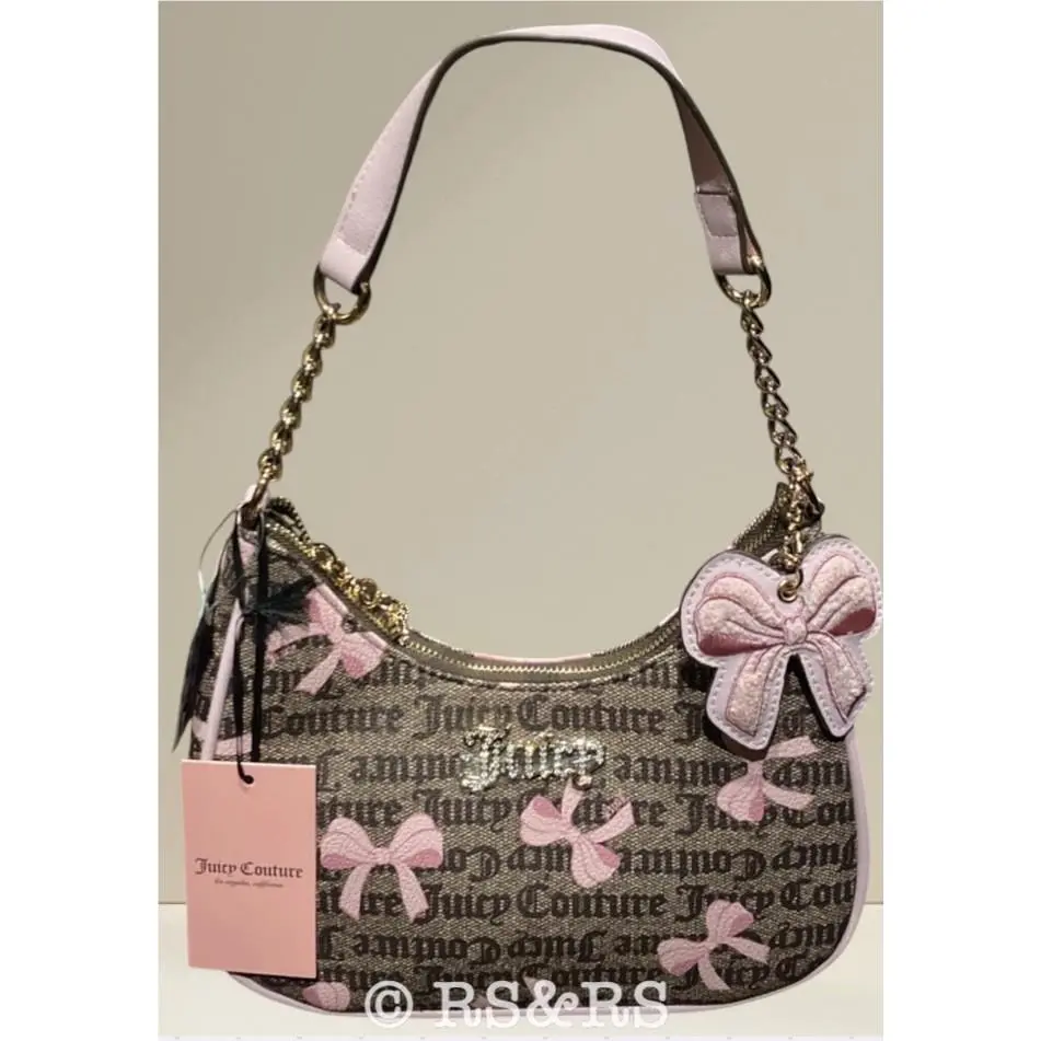 Viral  Simply Sweet Brown w/ Pink Bows Purse by Juicy Couture
