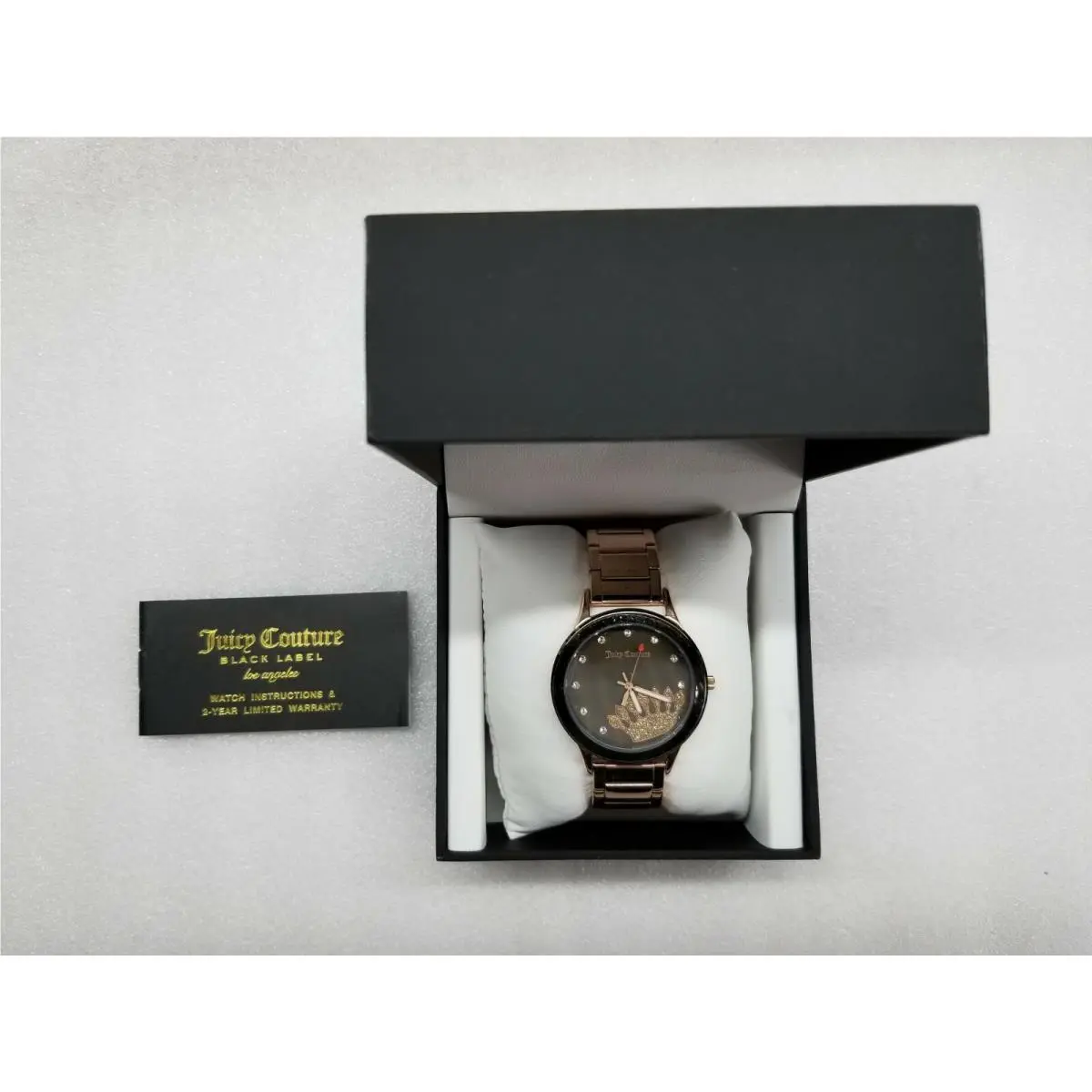 Juicy Couture Gray Dial Rose Gold-tone St.steel Ladies Watch JC/10520LRG