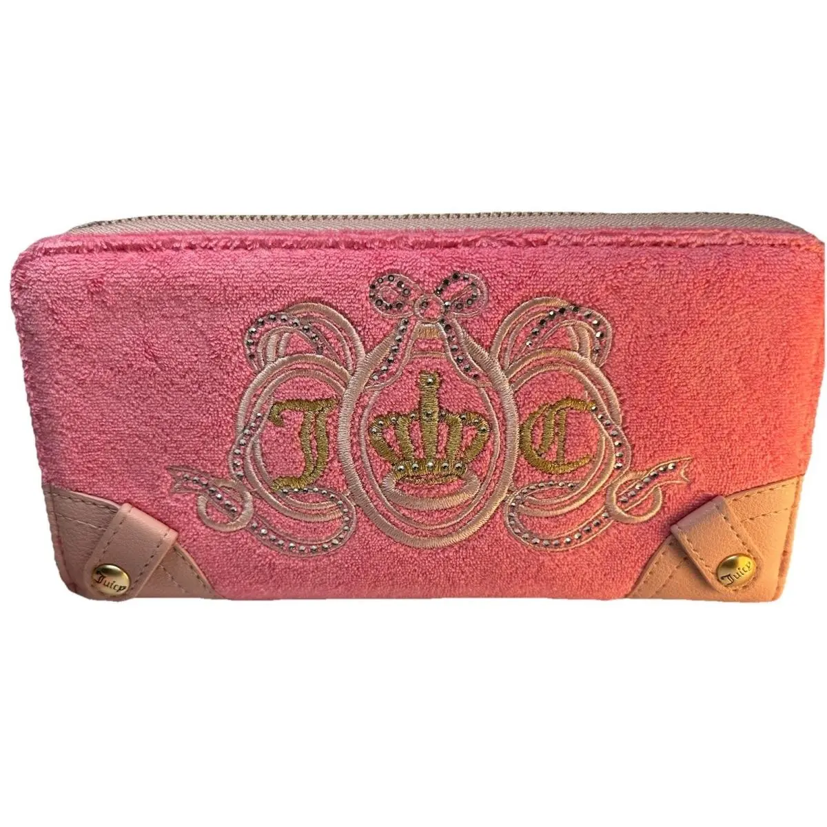 Juicy Couture Juicy Lovers Club Large Zip Wallet Pink Lemonade Daydreamer