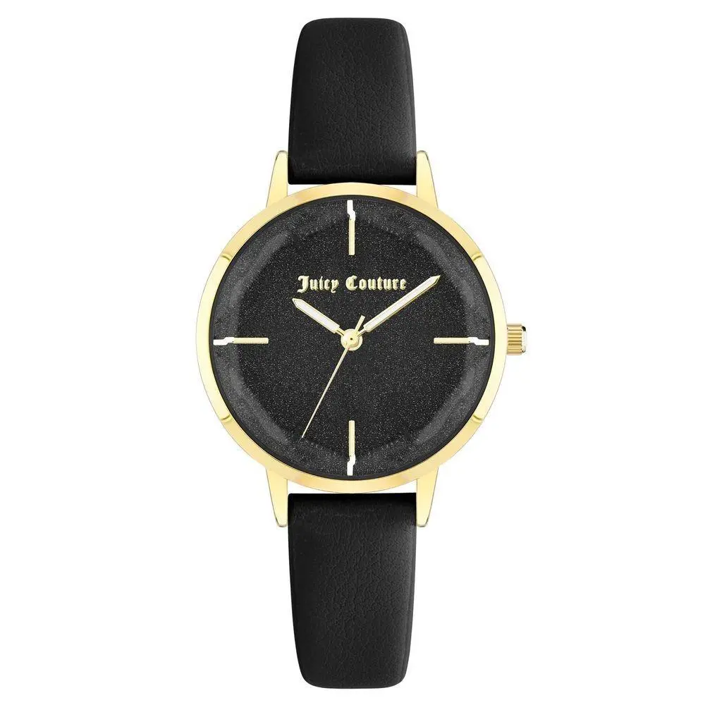 Black Plastic Dress Watch by Juicy Couture