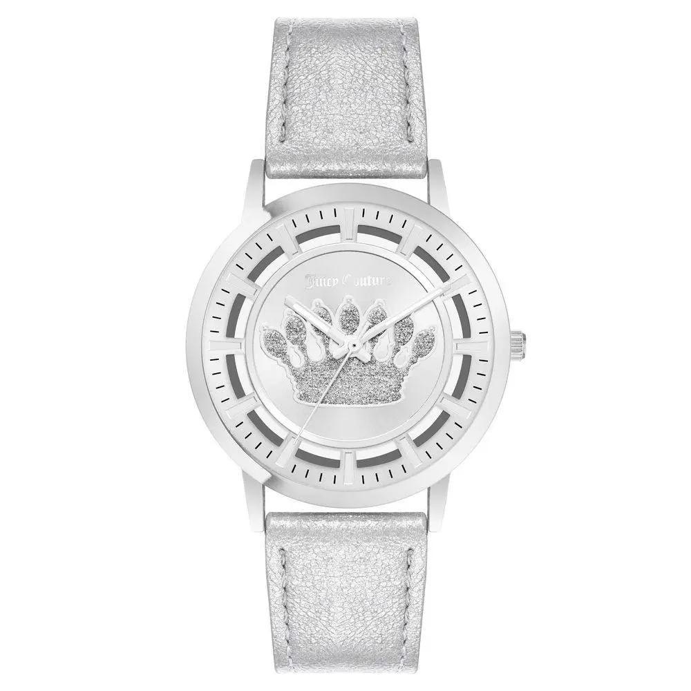 Silver Plastic Dress Watch by Juicy Couture