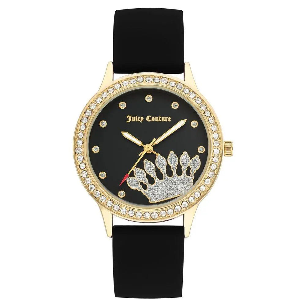 Black Synthetic Dress Watch by Juicy Couture