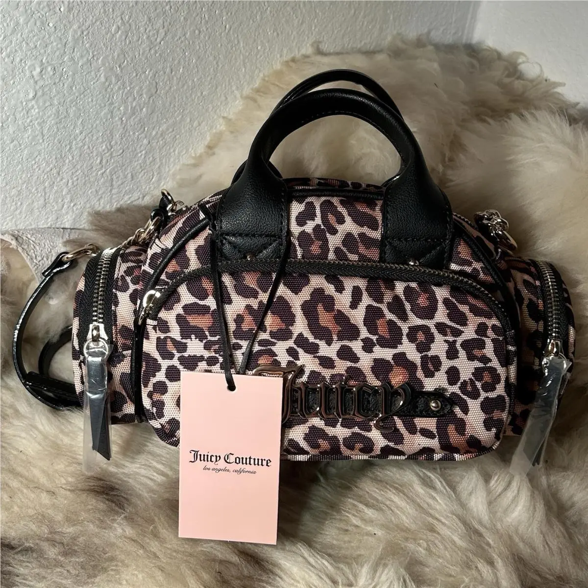 Juicy Couture Shopaholic Crossbody - Leopard Print