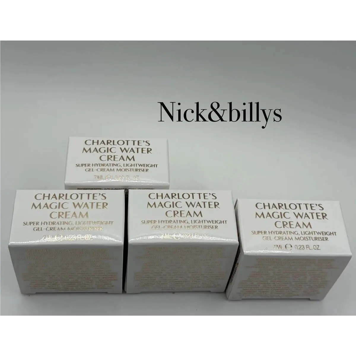 4X Charlotte Tilbury Charlotte`s Magic Water Cream Travel Size 7ml/0.23oz EA