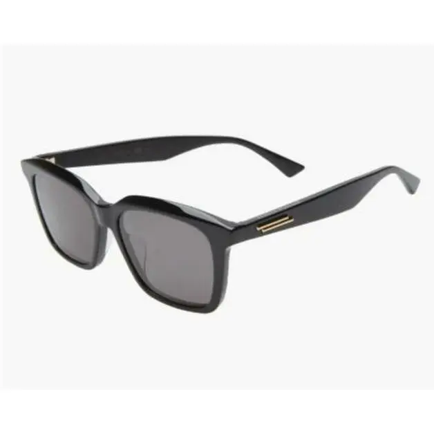 Bottega Veneta Unisex Black Square Sunglasses Grey Lens Rtl: