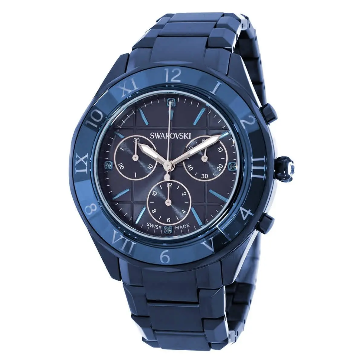 Dextera Chronograph Quartz Blue Dial Ladies Watch 5715457 by Swarovski