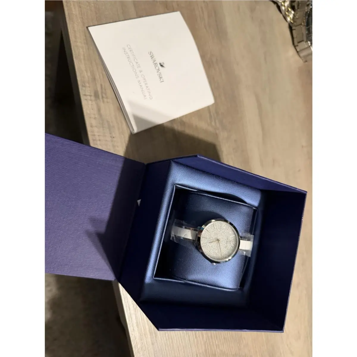Crystalline Delight Quartz White Dial Ladies Watch Missing Top Of Box by Swarovski