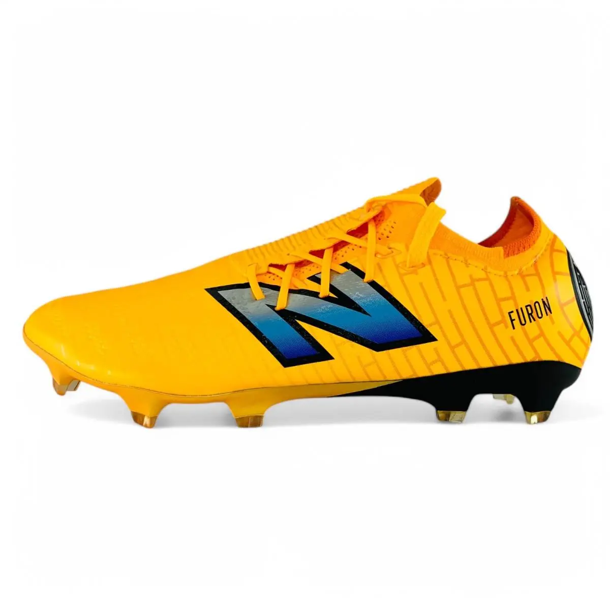 New Balance Furon Pro FG v7+ Sun Glow Men`s Wide 2E Soccer Cleats SF1FZ75