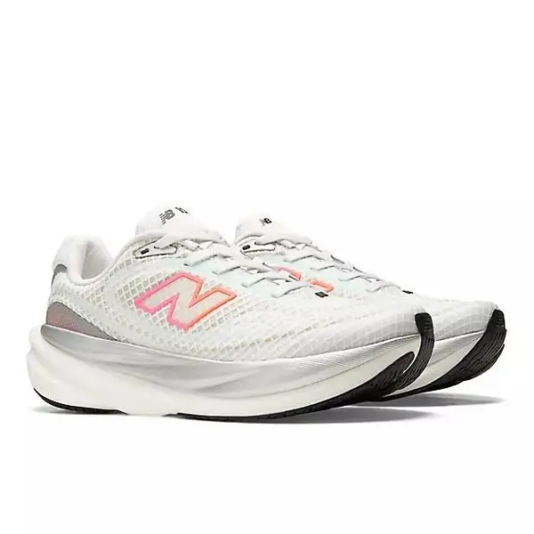 New Balance shoes - WHITE/PINK HEAT/TANGERINE HEAT 4