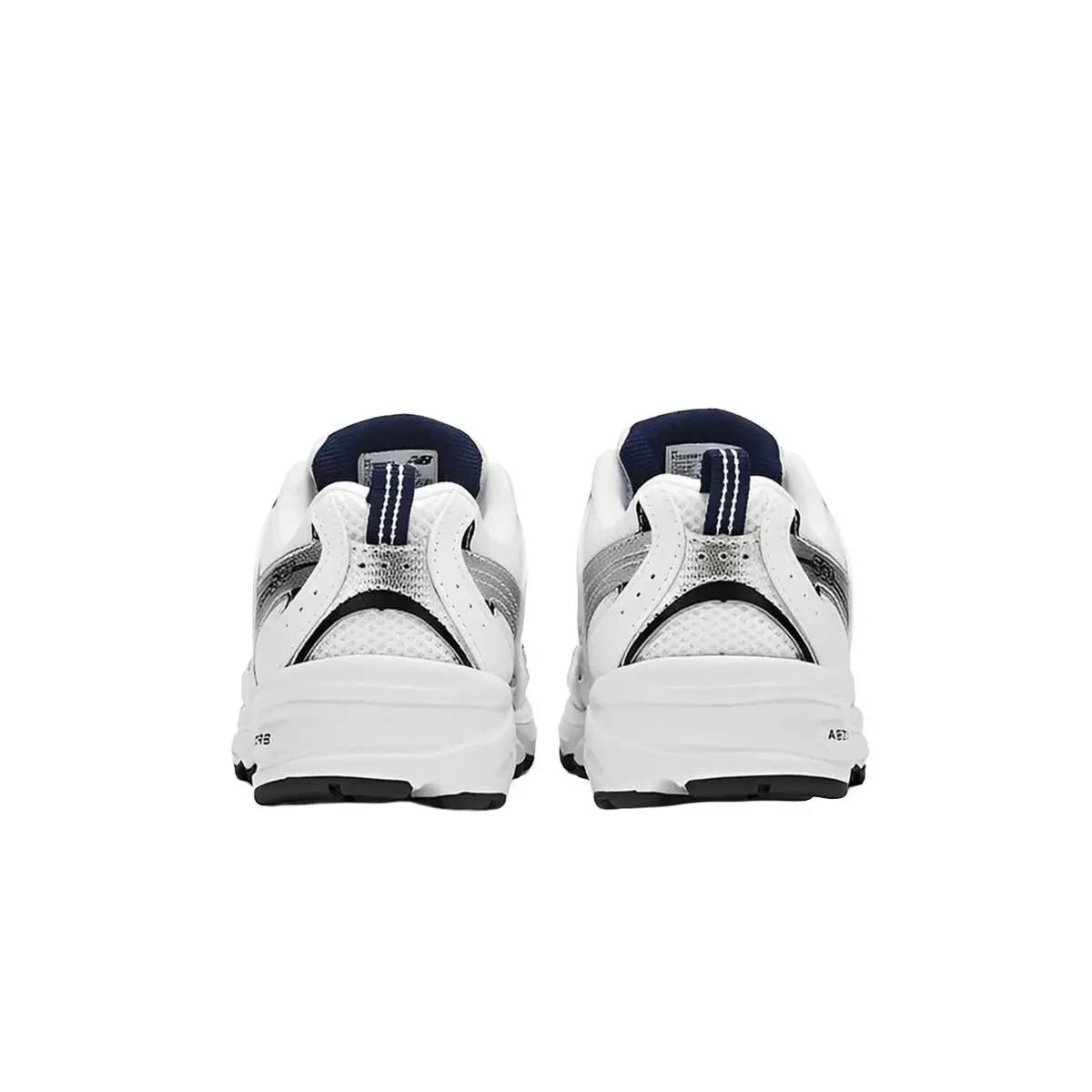 New Balance shoes - White/Natural Indigo/Silver Metallic 8