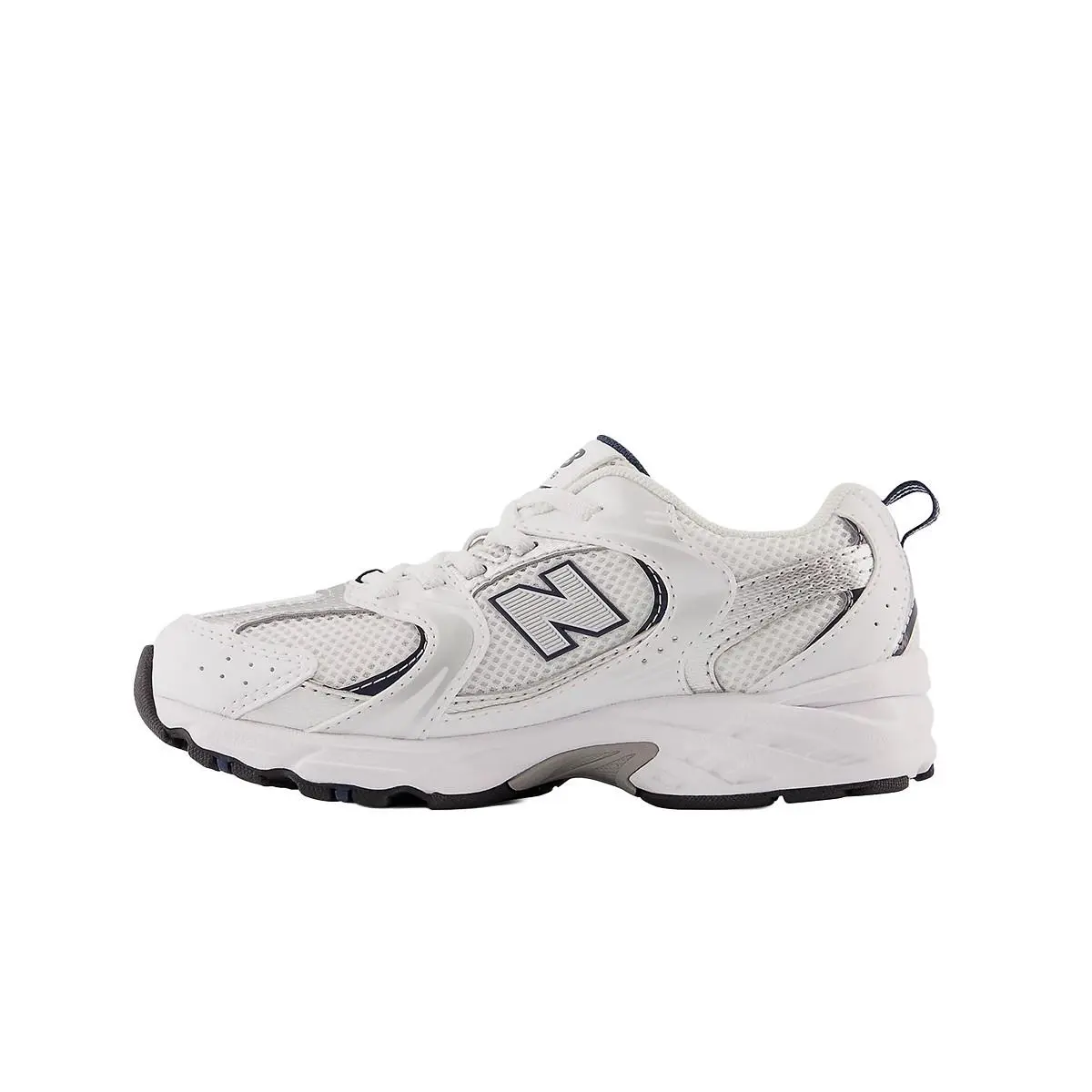 New Balance shoes - White/Natural Indigo/Silver Metallic 7