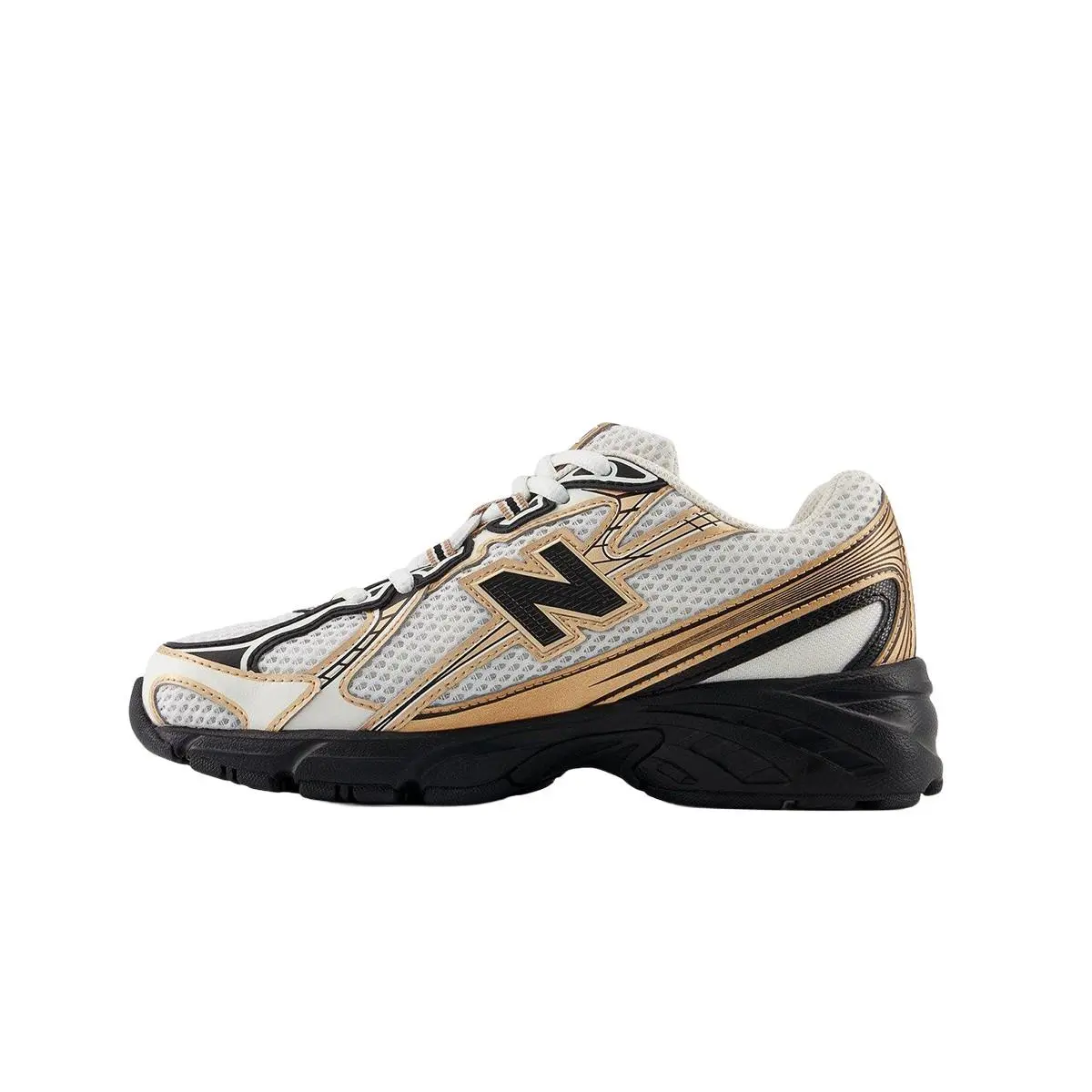 New Balance shoes - Sea Salt/Black/Gold Metallic 1