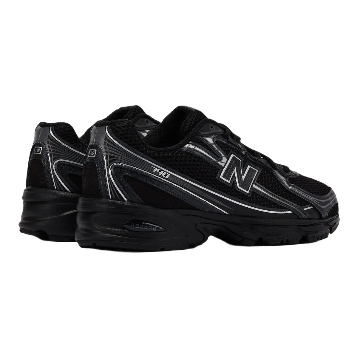 New Balance shoes - New Balance 740 - U740BM2 - Black/Silver Metallic 7
