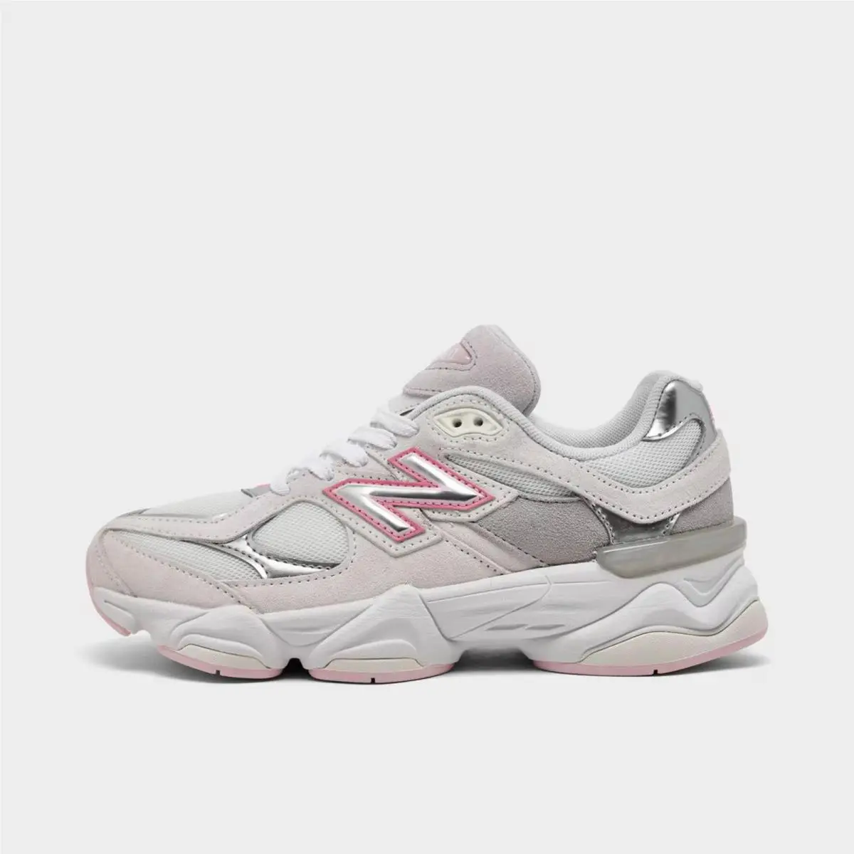 Girls` Big Kids` New Balance 9060 Casual Shoes Pink/grey G90607K2 021