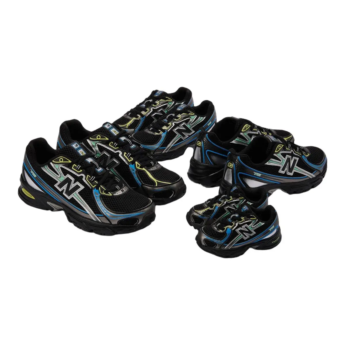 New Balance shoes - New Balance 740 Night Moves Blk - U740DL2 - Black/Blue 8