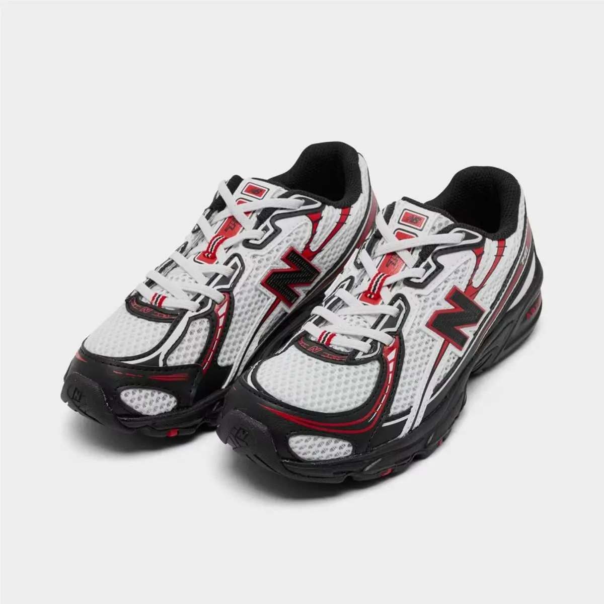 New Balance shoes - P74089R 020 - White/Black/Red 1