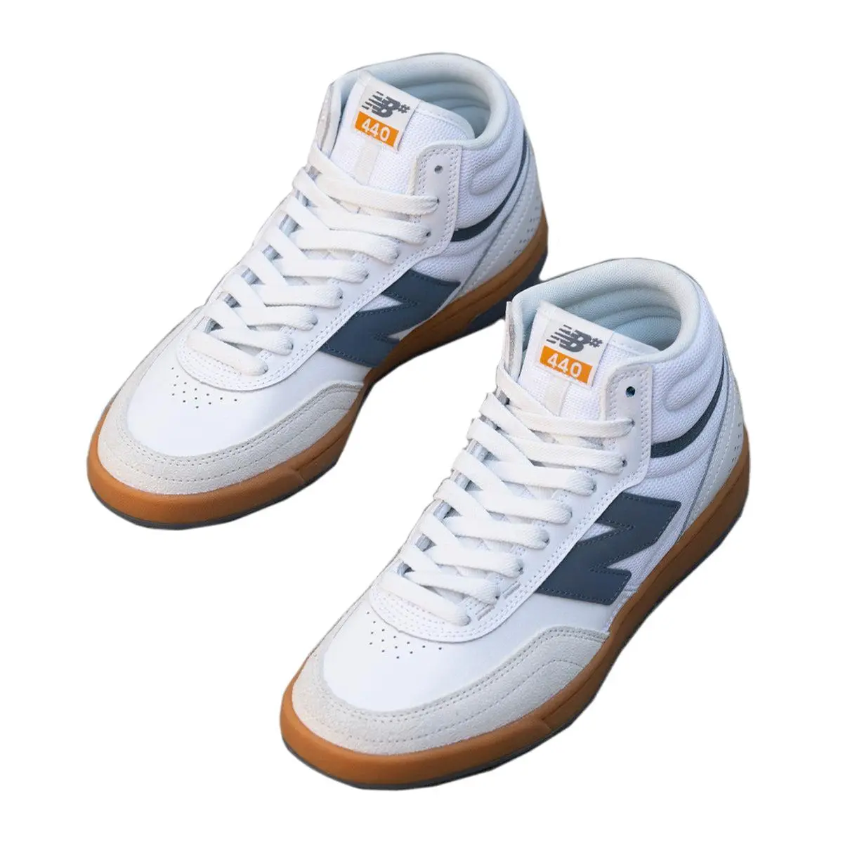 New Balance 440 High V2 - White/navy/gum