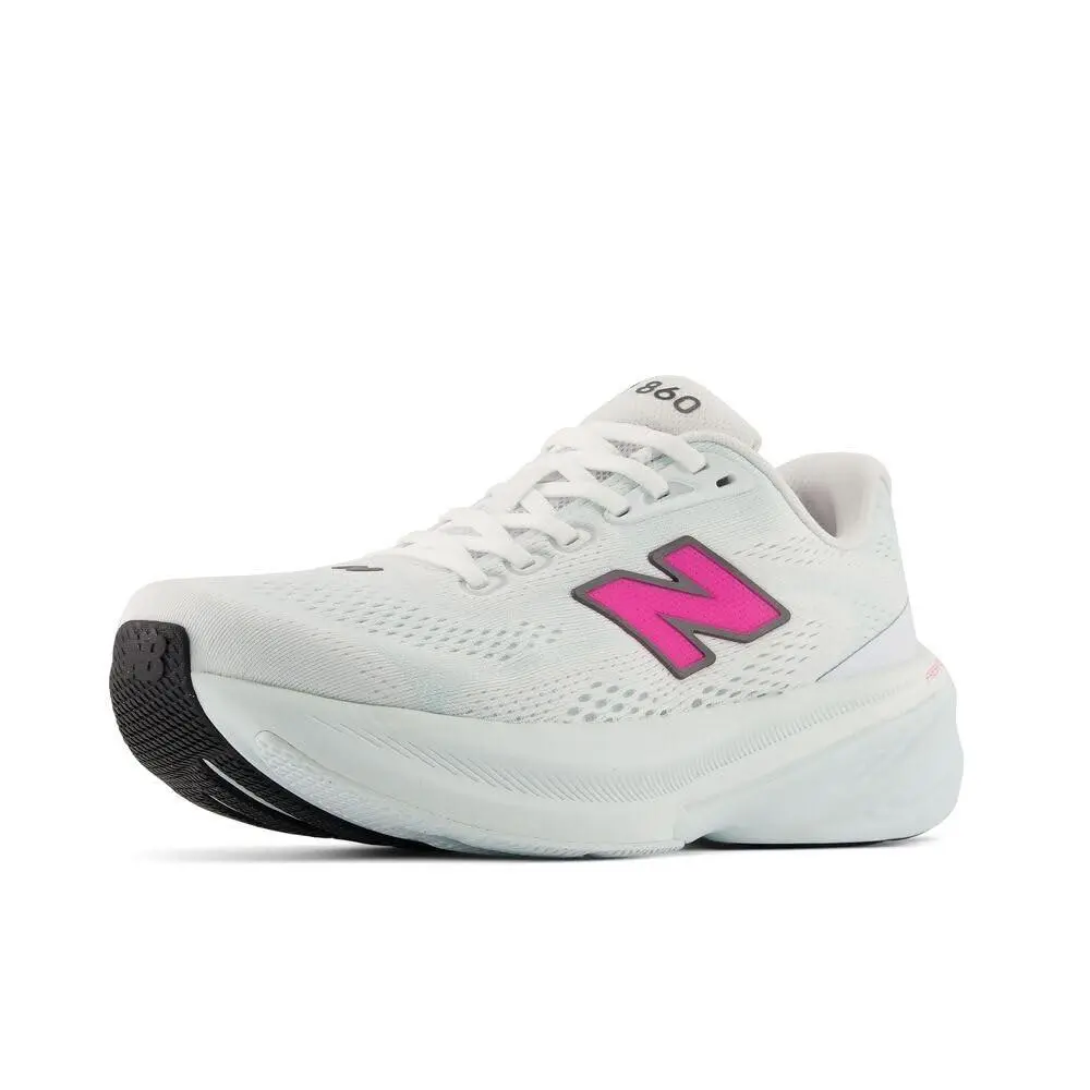 New Balance shoes - WHITE/PINK HEAT/GLINT BLUE 2