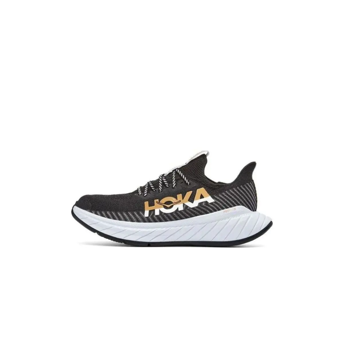 Hoka One One Carbon X 3 1123193-BWHT Women`s 10.5 Black Running Shoes HTAT1336