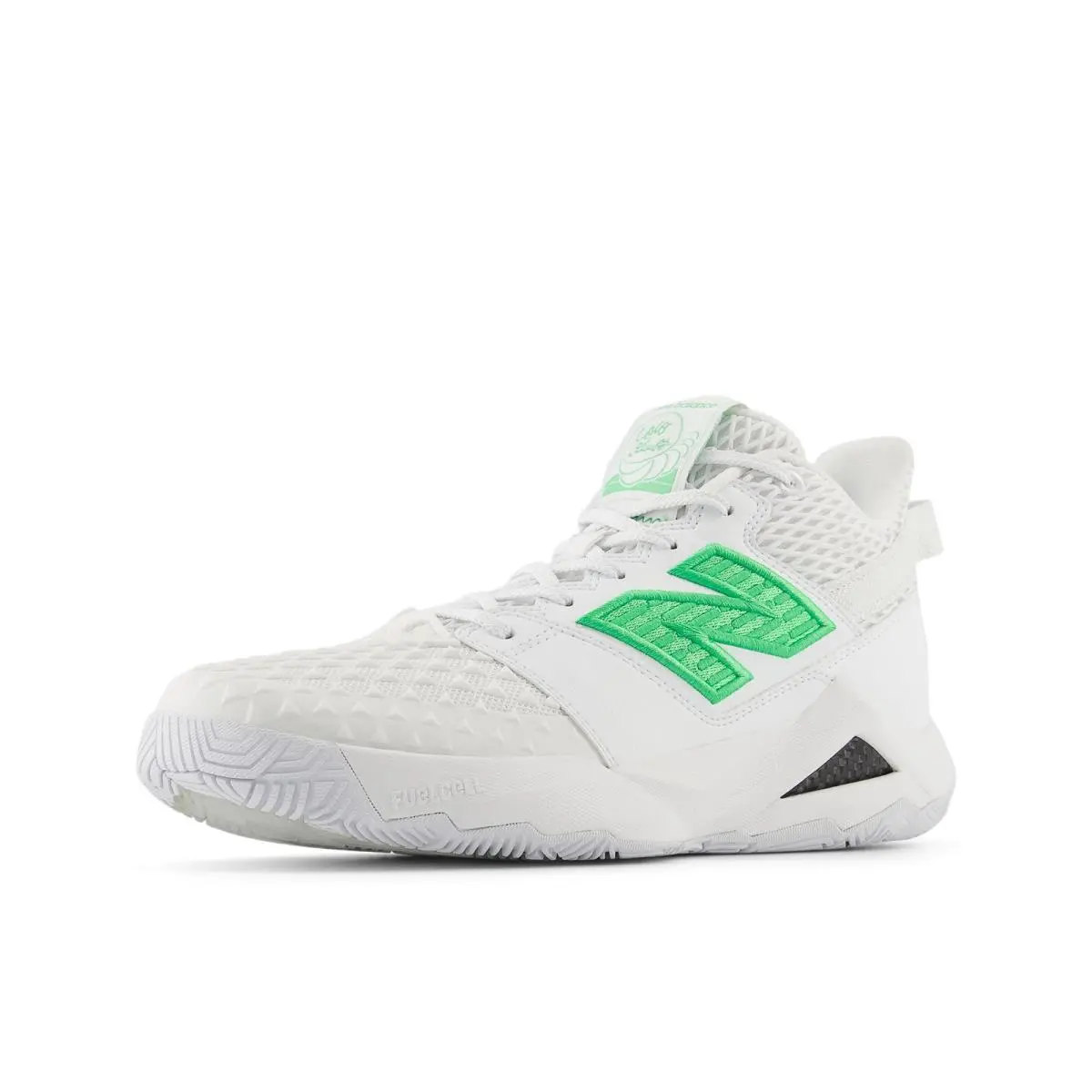 New Balance Women`s Coco CG2 Tennis Shoe White/green Apple 9 M