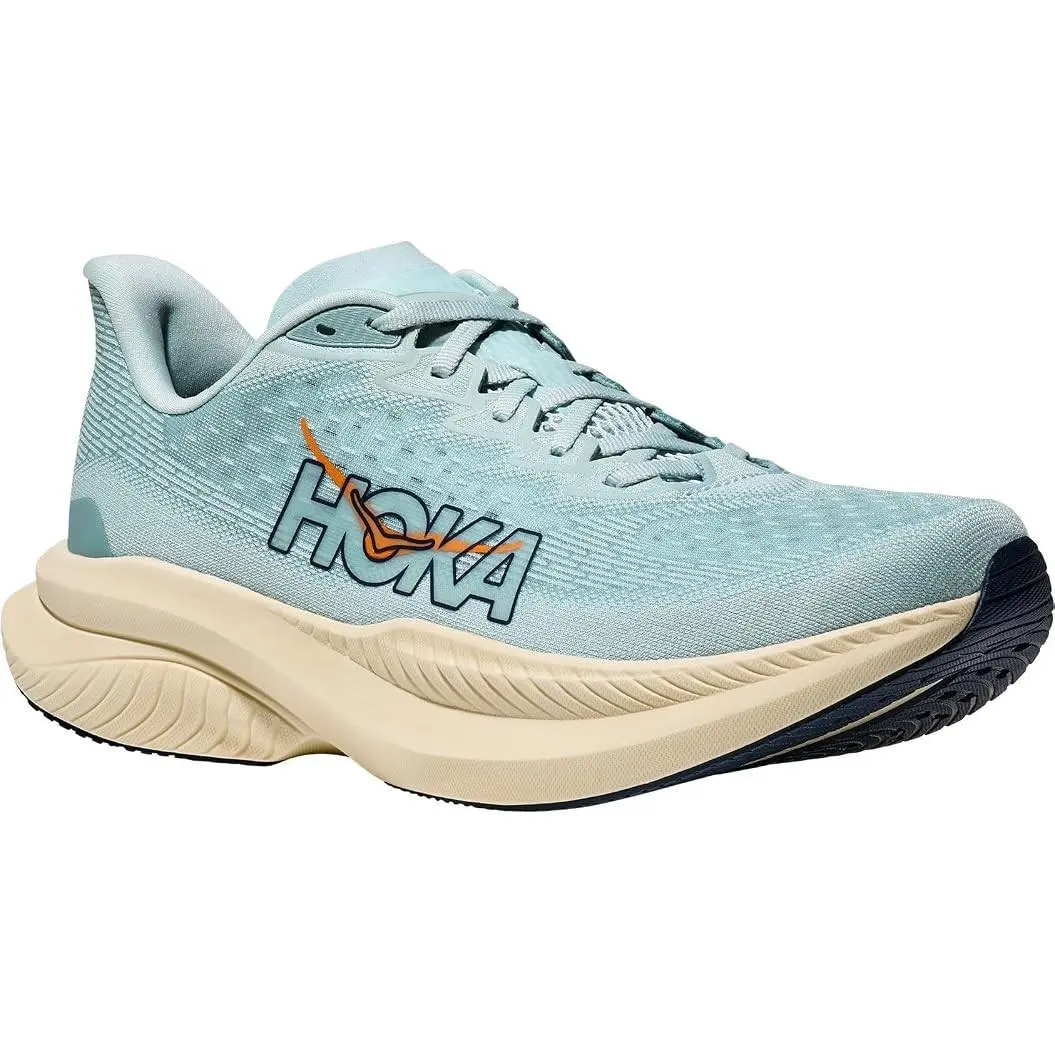 Hoka. Men`s Mach 6 Clear Sea/sea Water 8 Medium - Sea/Sea Water
