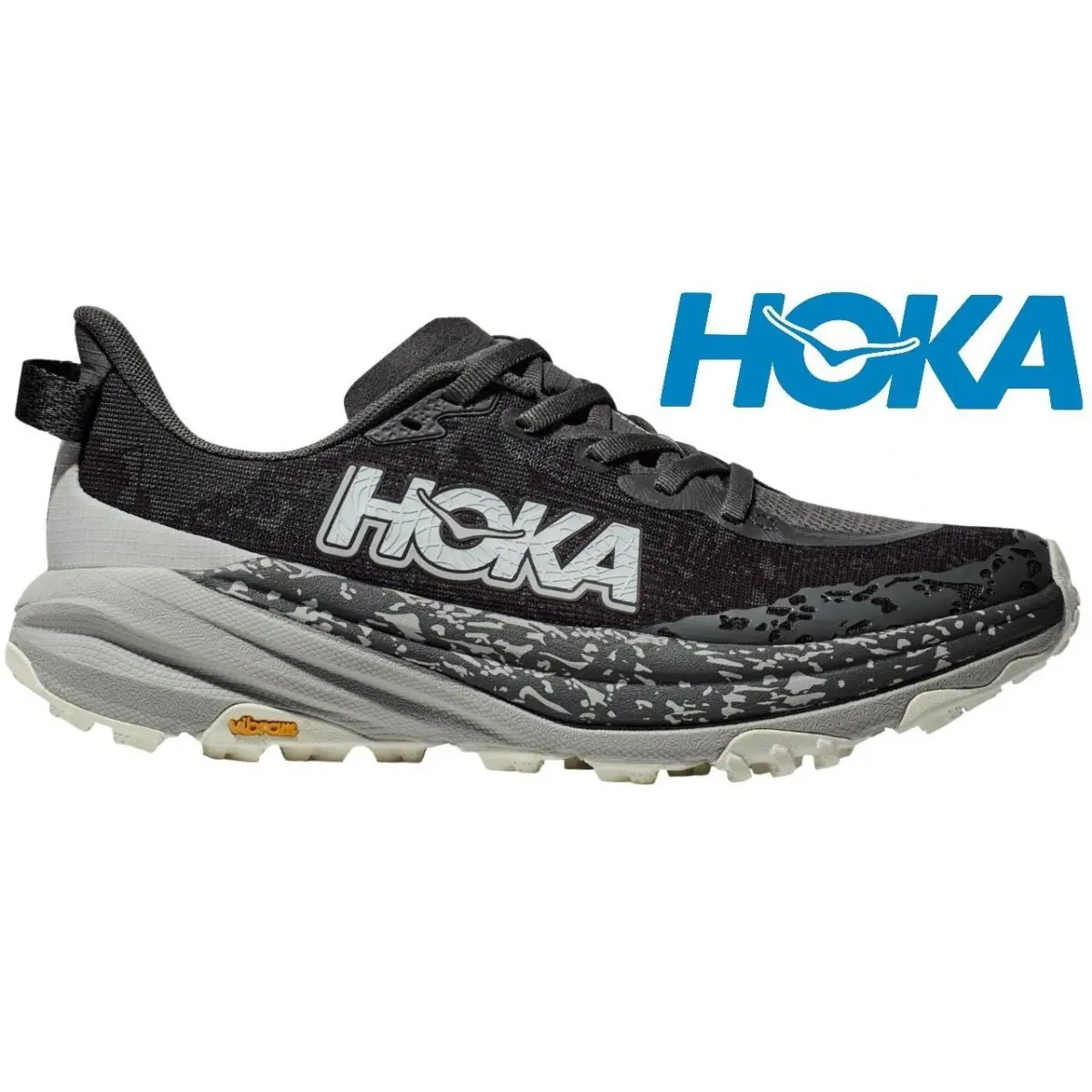 Hoka Speedgoat 6 Trail Run Shoes 40 mm Stack Height Traction Lug Sole Womens 9