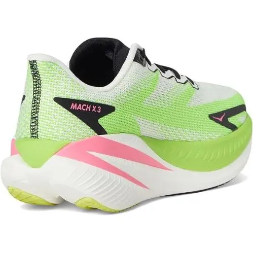 Hoka shoes - Mach X 3 - Mach - White/Neon Lime (UPC: 198605192661) 0