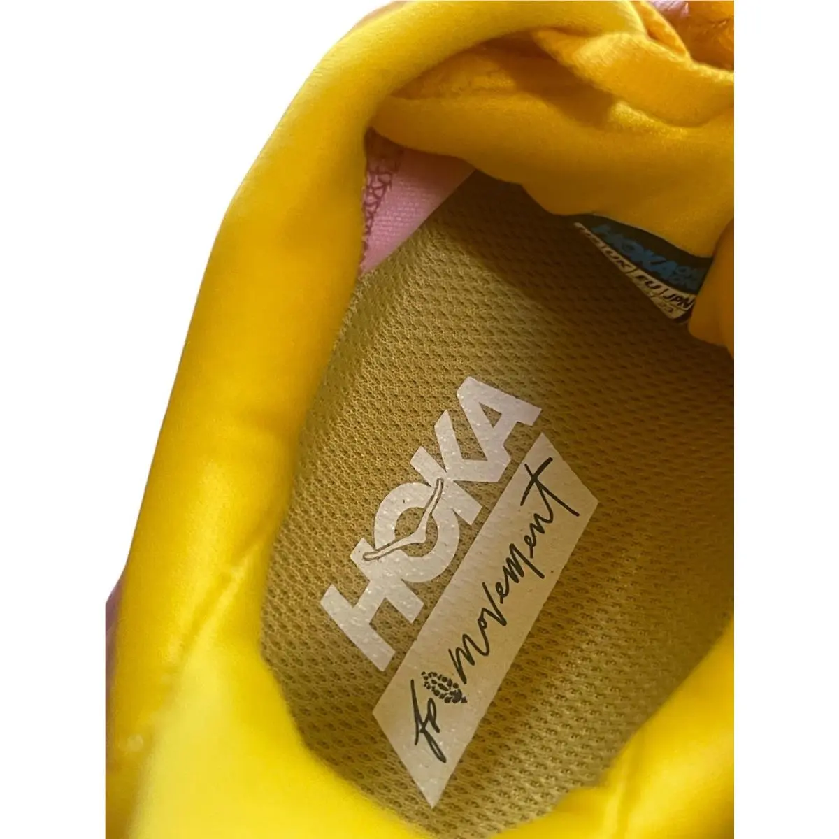 Hoka shoes - HOKA x Free People Movement Clifton 8 - Gold / Yellow / Lavender Floral 7