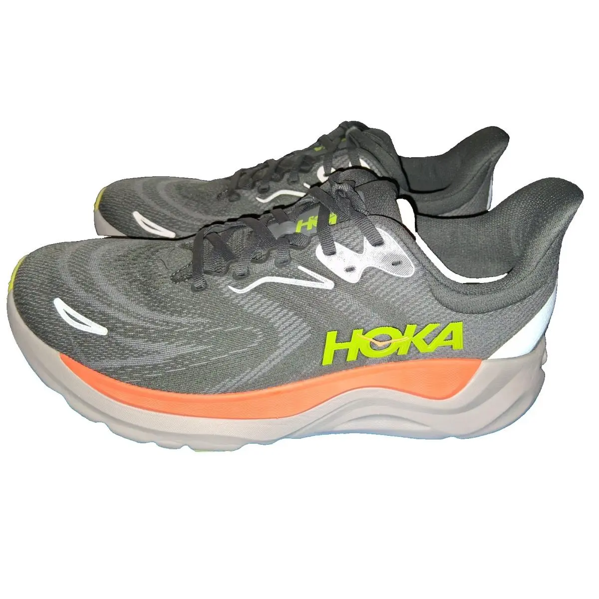 Hoka One One Arahi 8 Asphalt Gravel Gray 1168690-AHLT Running Sneaker Mens Sz 12