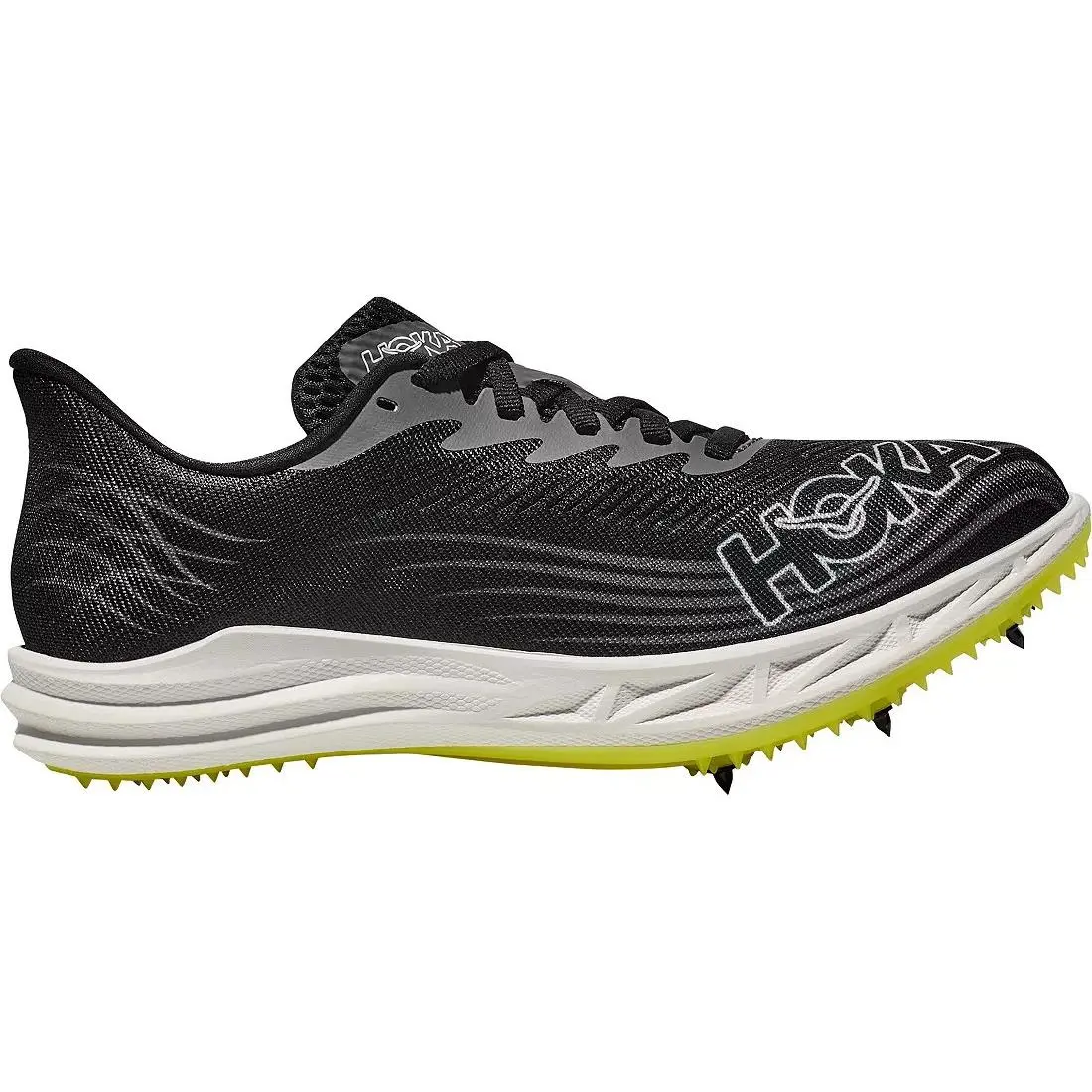 Hoka Crescendo 2 MD Track and Field Shoes Black/white Mens 8.0/ Womens 9.5
