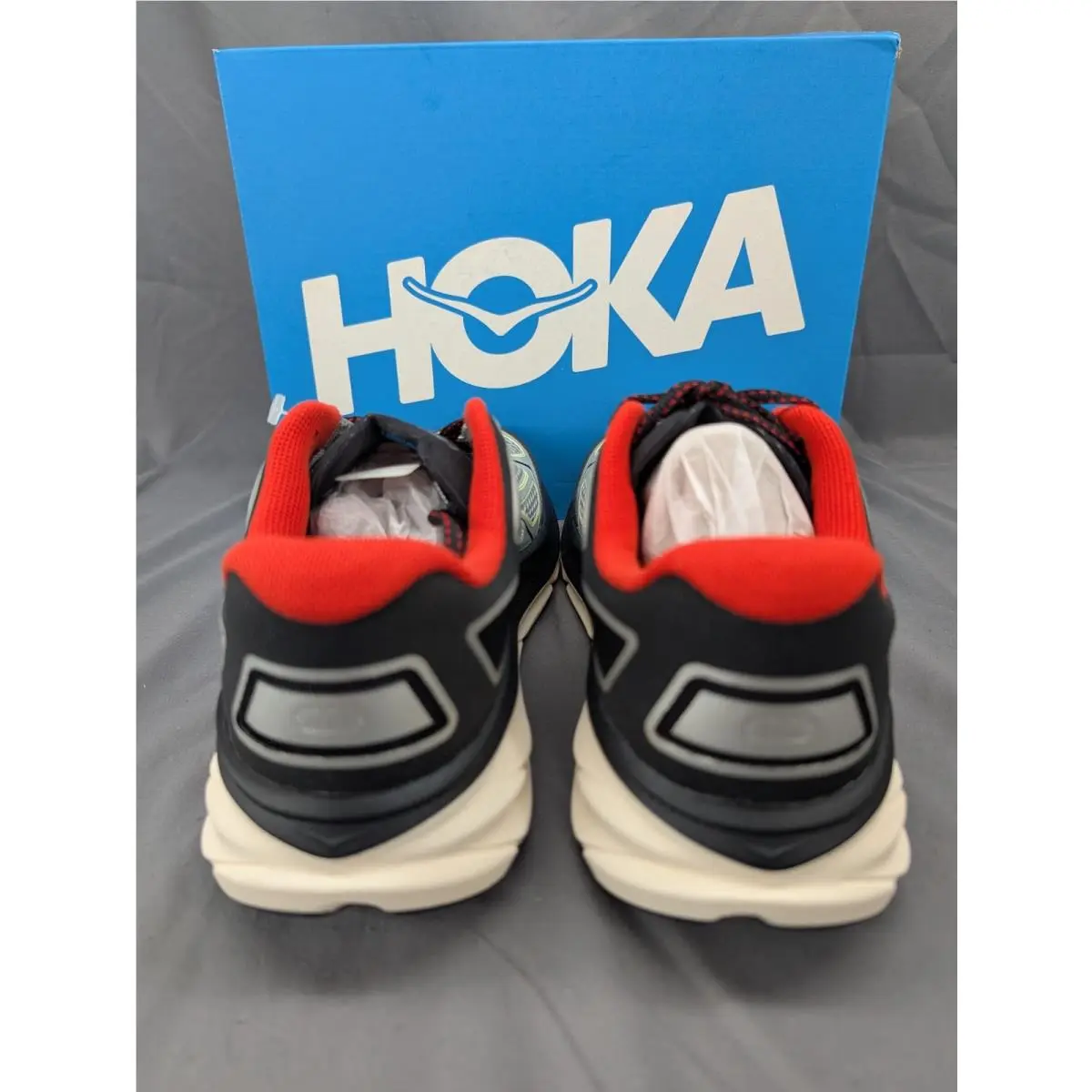 Hoka shoes - Clifton One9 - Clifton - Black/Habanero/White 2