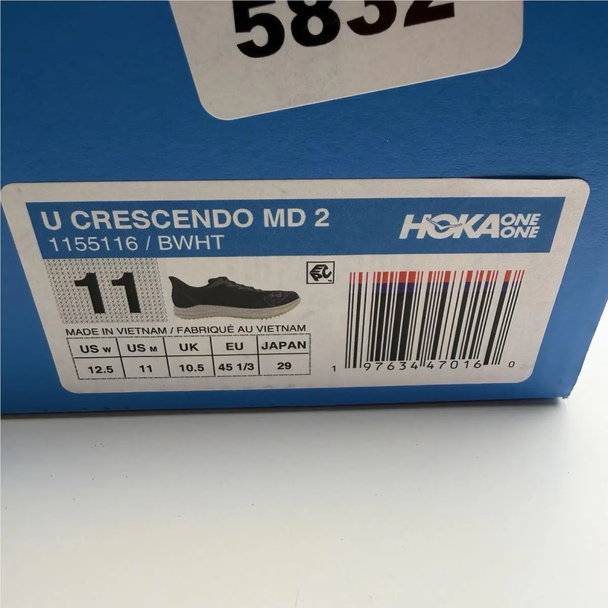 Hoka shoes - Hoka One One Crescendo MD - black / white 10