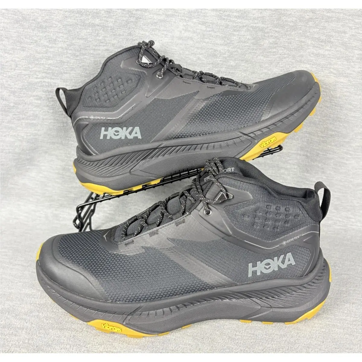 Hoka Transport Hike Gtx Bootsmens 12.5 Black Waterproof Gore-tex