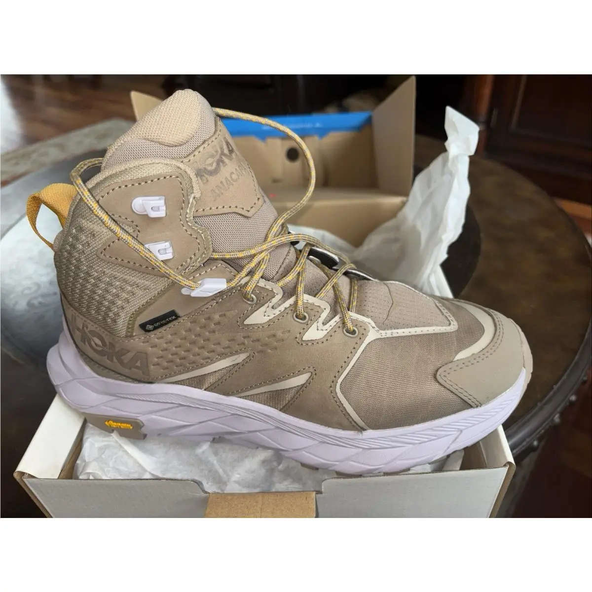 Hoka Anacapa Mid Gtx Dune Lilac Marble Gore-tex Hiking Boots - Size 9B