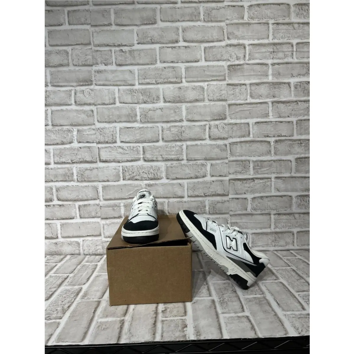 New Balance 550 Kids White/black/rain Cloud Sneaker GSB550CA Size 5 New