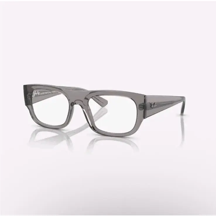 Ray Ban RX7218 Kristin Unisex Plastic Eyeglass Frame 8263 Transparent Grey 52-20