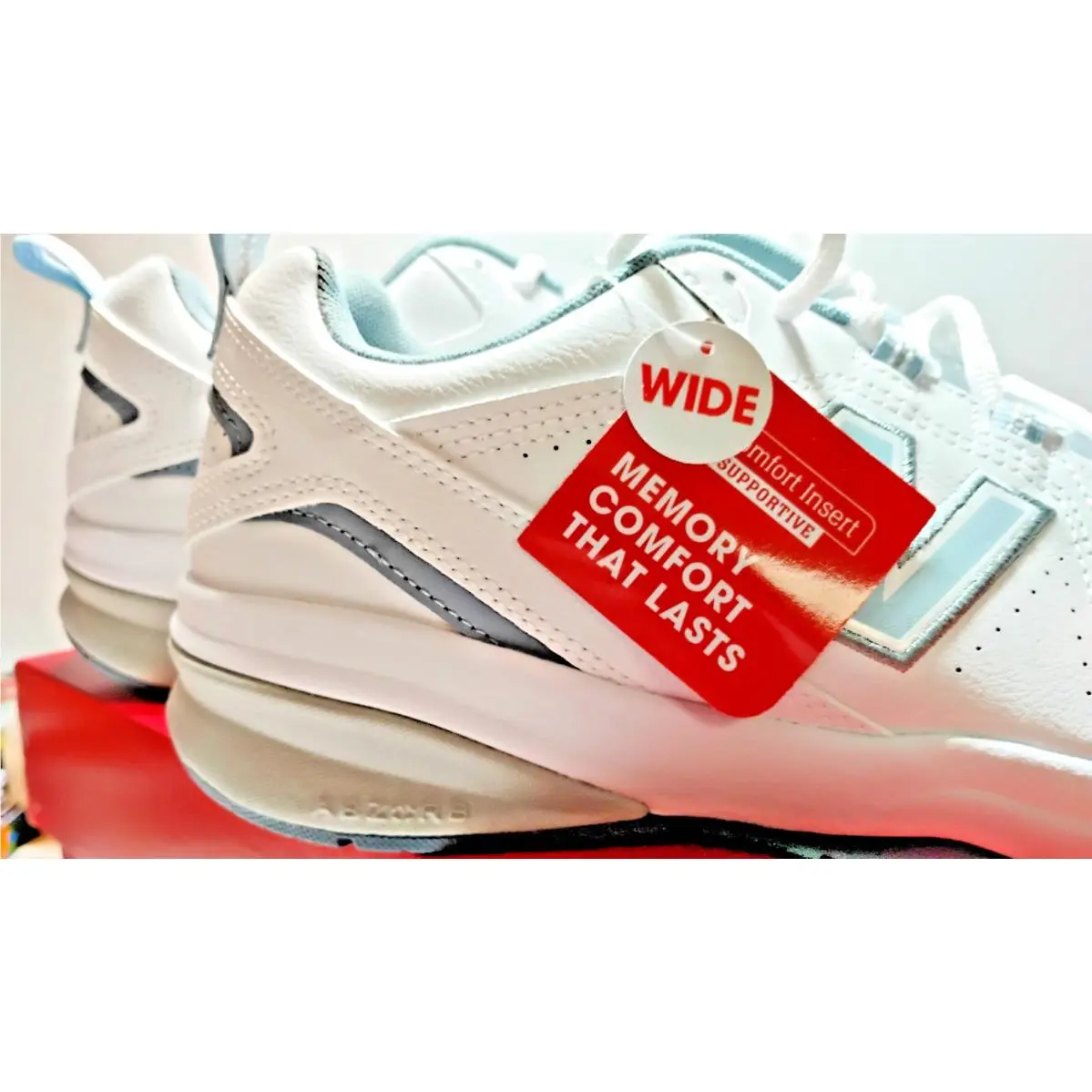 New Balance shoes - W80608V5 - WX608WB5 WIDE - White (UPC: 191902849115) 8