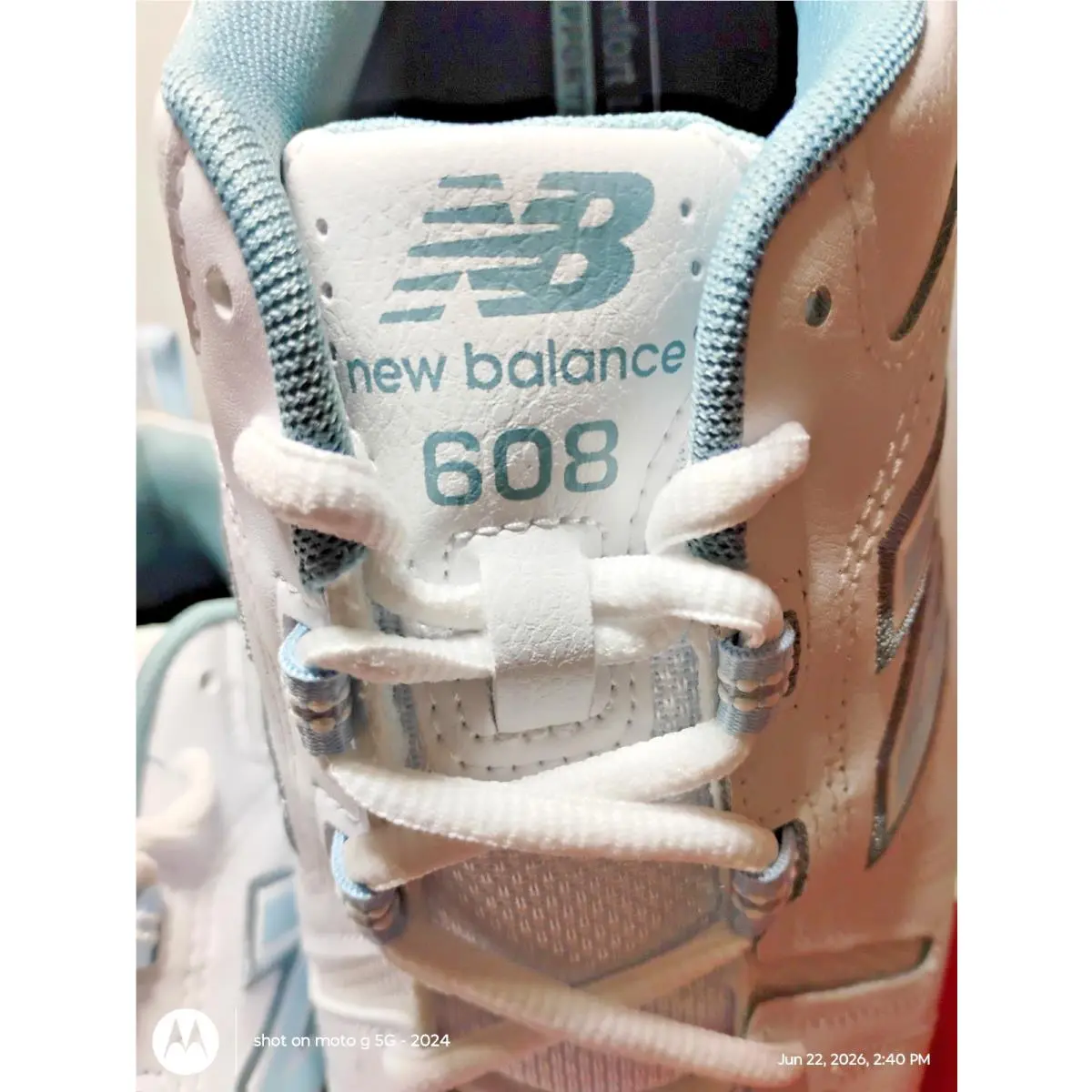 New Balance shoes - W80608V5 - WX608WB5 WIDE - White (UPC: 191902849115) 1