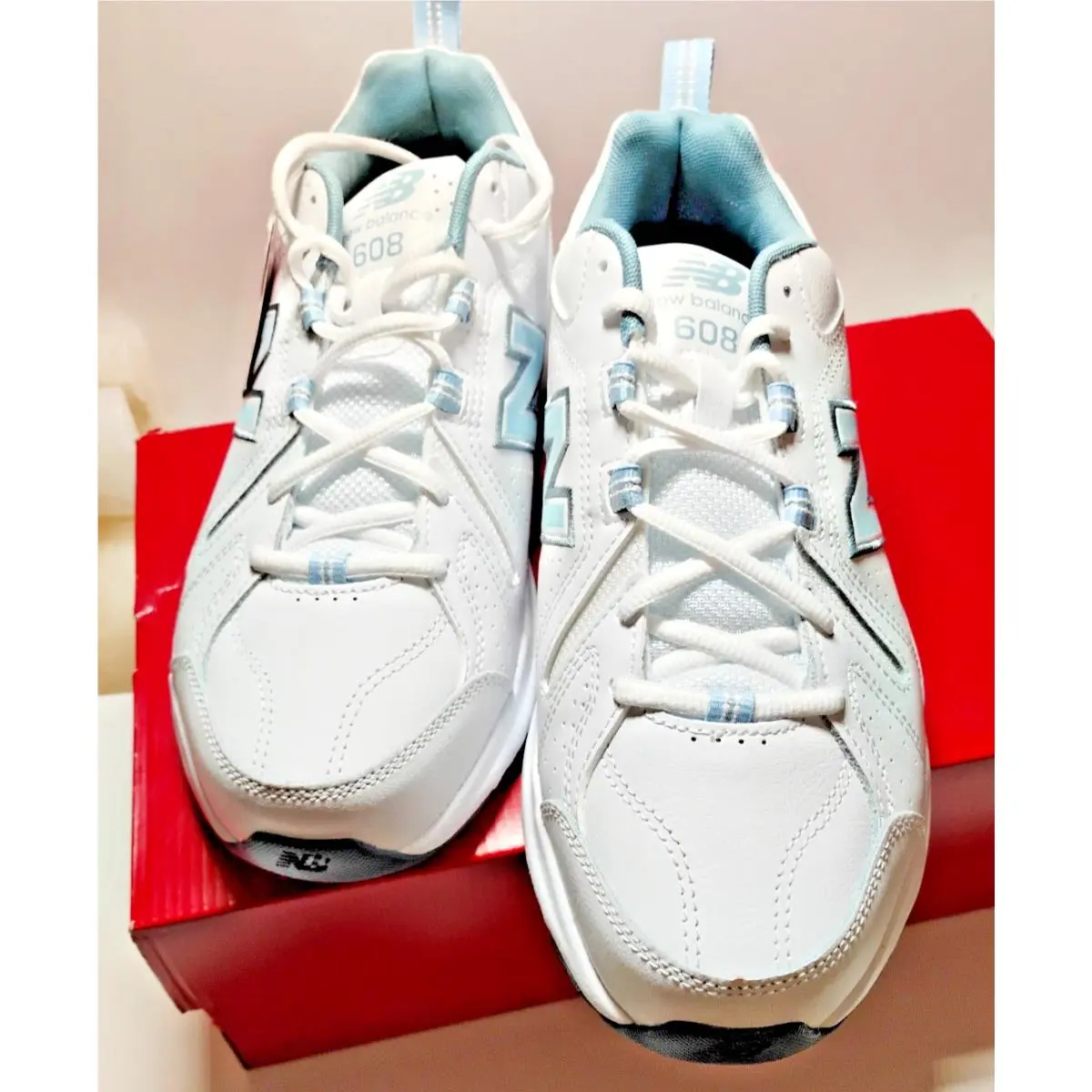 New Balance shoes - W80608V5 - WX608WB5 WIDE - White (UPC: 191902849115) 9