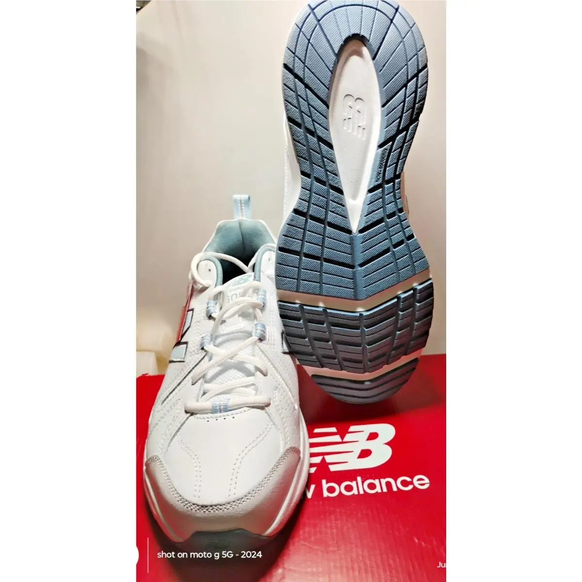New Balance shoes - W80608V5 - WX608WB5 WIDE - White (UPC: 191902849115) 0