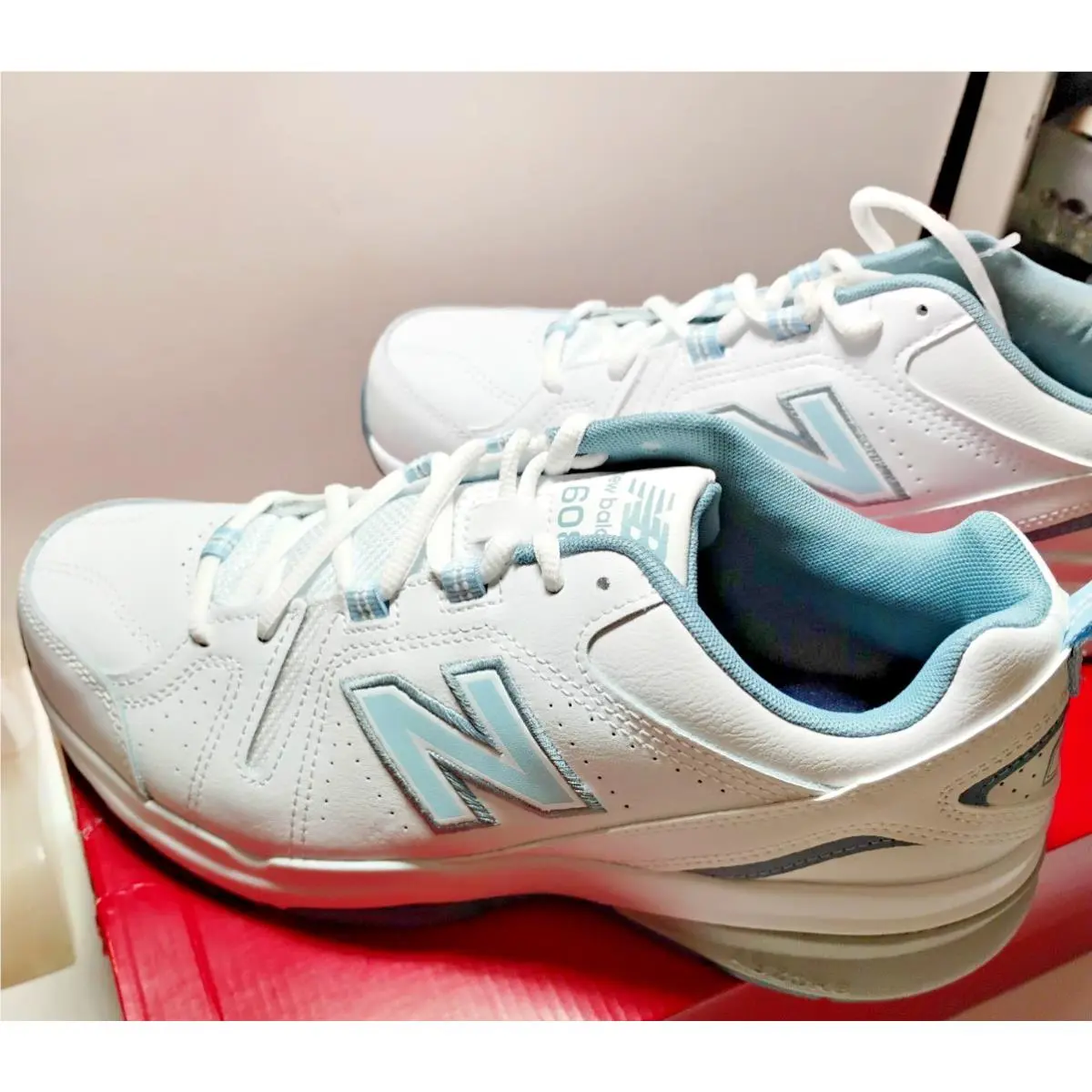 New Balance shoes - W80608V5 - WX608WB5 WIDE - White (UPC: 191902849115) 4