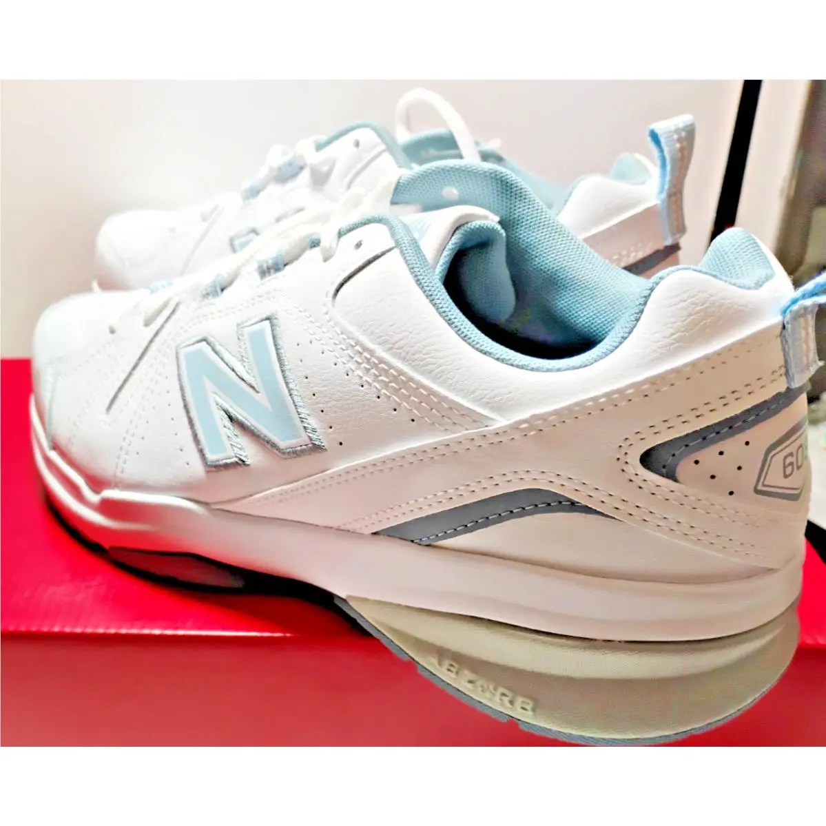 New Balance shoes - W80608V5 - WX608WB5 WIDE - White (UPC: 191902849115) 5